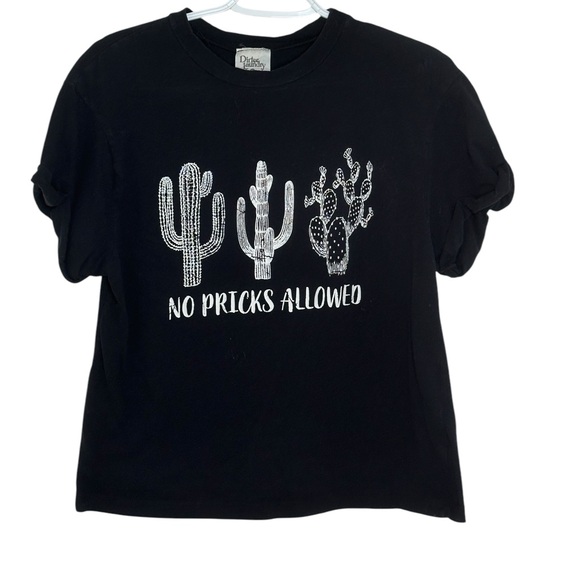 Dirtee laundry Tops - Graphic Tee no pricks allowed size L